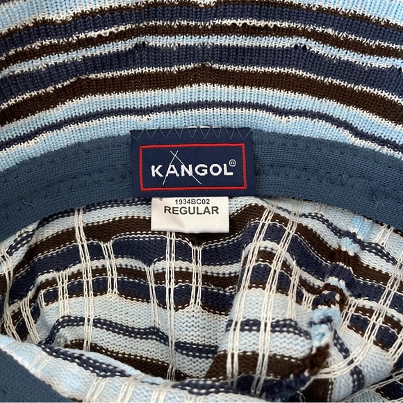 KANGOL optical stripe bell bucket Hat - Picture 3 of 7